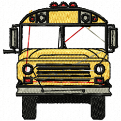 Bus Embroidery Design 1 Bus Embroidery Design 1